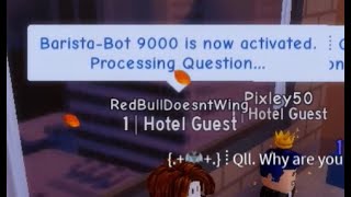 Acting Like A ROBOT At Bloxton Hotel Interviews - ROBLOX Trolling