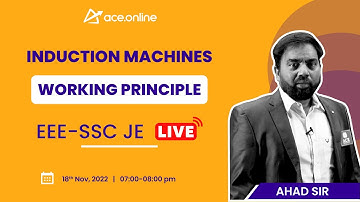 Inductiemachines - Werkingsprincipe | SSC - JE-voorbereiding | Ahad Sir | ACE Online