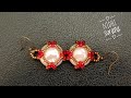 ⚜️ Pebble Jewelry/ Beaded Jewelry/ Earrings/Aretes Tutorial diy (0526)