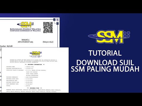 Tutorial Cara Download Sijil SSM paling mudah