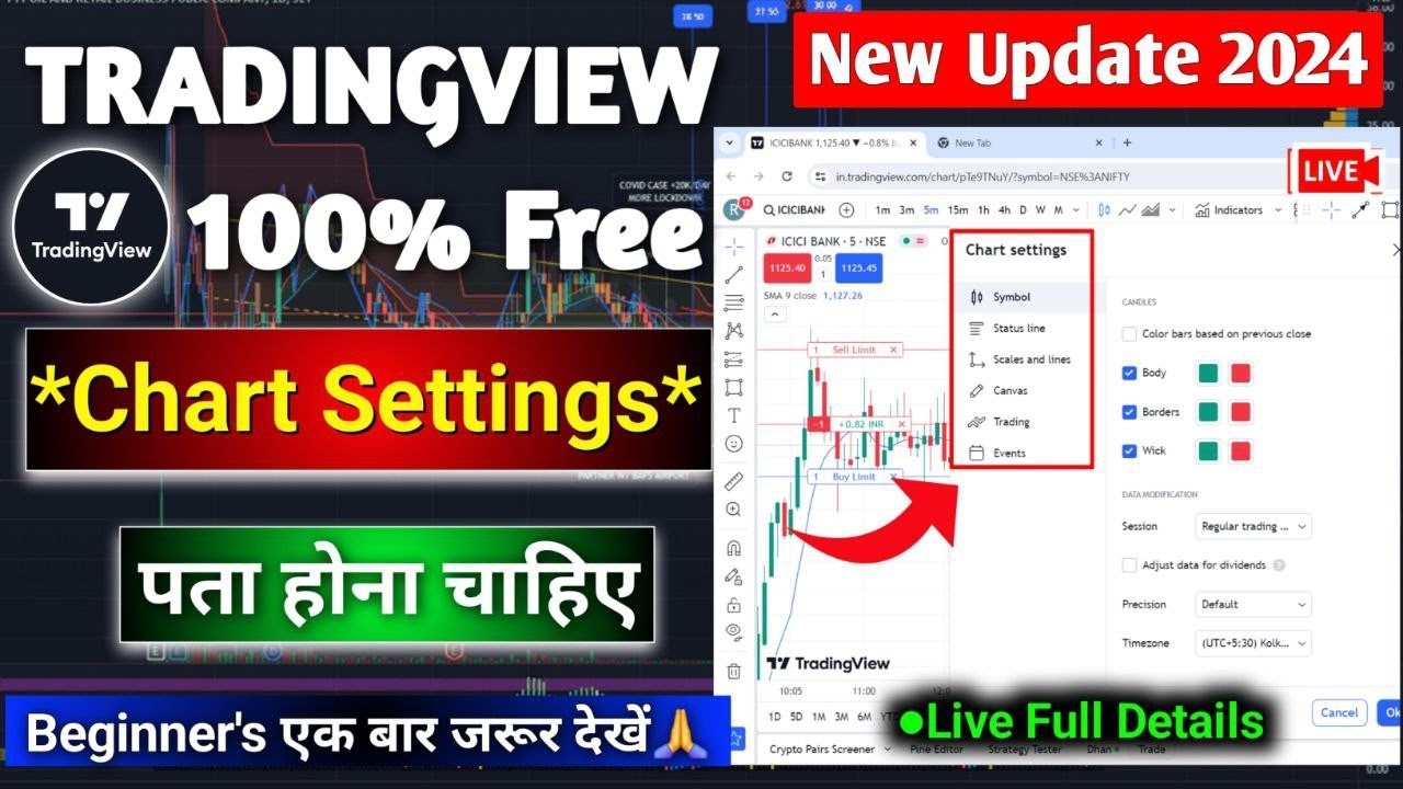 Tradingview Chart Settings Full Details live 2024 | Tradingview me ...