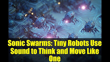 Sonic Swarms: Tiny Robots Use Sound to Think and Move Like One