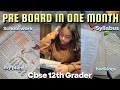 PRE BOARD in one month⏰ My last month Plans and strategy📑🔖 CBSE 12th GRADER 📚✨ | Radhika jain | 
