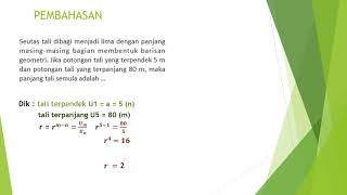 Latihan soal barisan dan deret geometri ...