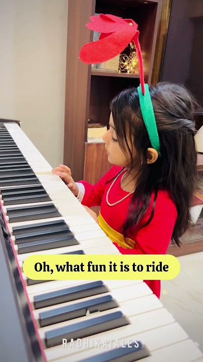 Jingle bells Piano by 3year old Radhika | Merry Christmas 2023 🎄 #radhikatales #christmas