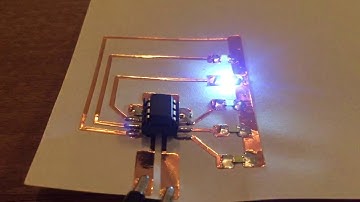Circuitsticker ATtiny 5 LED fade