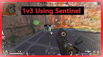 1v3 Using Sentinel With Win [Apex Legends FUNNY Gameplay!]