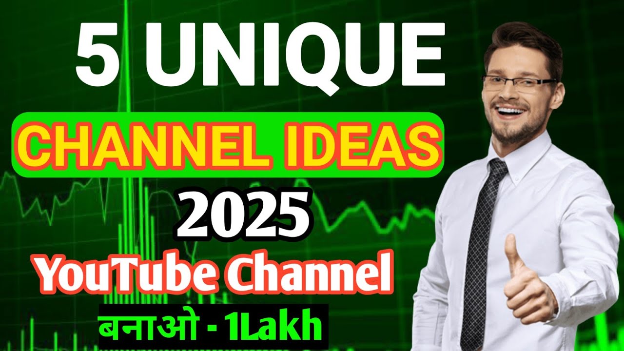 5 Unique YouTube Channel Ideas 2025 // 5 unique Faceless YouTube
