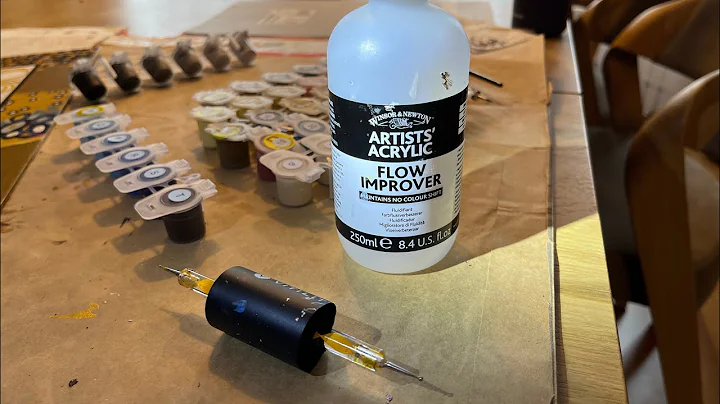 How to dilute paints for the dotting tool method / paint by Numbers (Schipper)