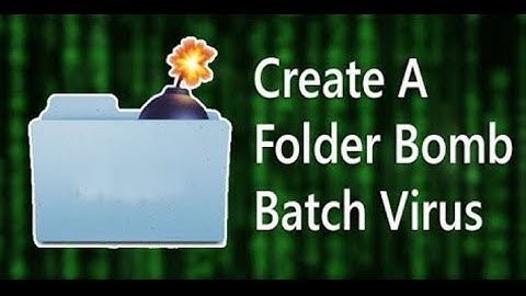 #Folder Bomb | Batch Scripting | Create infinite folders and make system not responsive