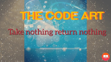 Take nothing return nothing function part 1 by the code art