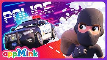 NEW!🚓💪 Police Car Song ! 🎵🚔 Hero in Action! 🌟✨ #appmink #nurseryrhymes #kidssong #cartoon #kids