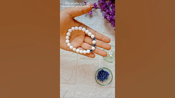 DIY evil eye bracelet #diybracelets #braceletmaking #diyaccessories #shortstutorial #diyshorts