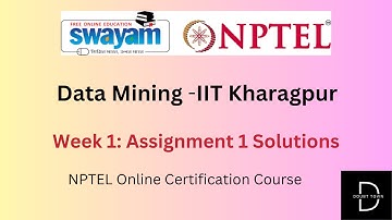 Data Mining -IIT Kharagpur Week 1 Assignment Answers ||Jan 2024|| NPTEL