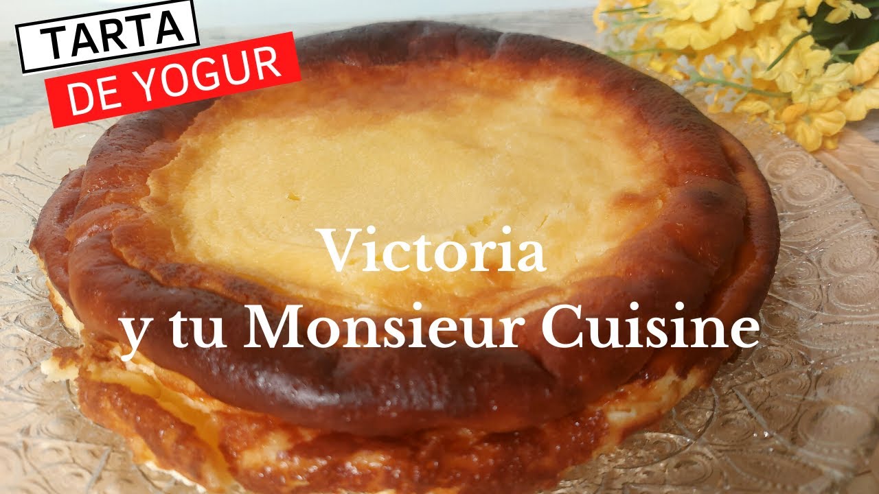 Cómo hacer una TARTA DE YOGUR muy rápida en Monsieur Cuisine y Thermomix