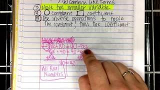 Multi-Step Equations : Special Cases