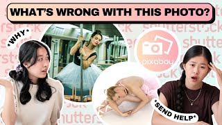 Dancers React to BALLET STOCK PHOTOS 📸 | Accurate or qUeSTiOnAbLe? 😵‍💫 | Ballet Reign