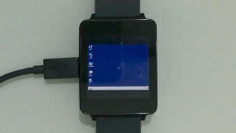 Windows 7 on Android Wear smartwatch