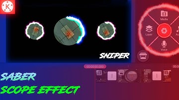 How to edit Saber Scope Effect In Free Fire Only Kinemuster apk