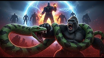 the ultimate showdown mutant apocalypse king kong vs giant python out of control thanos and titans c