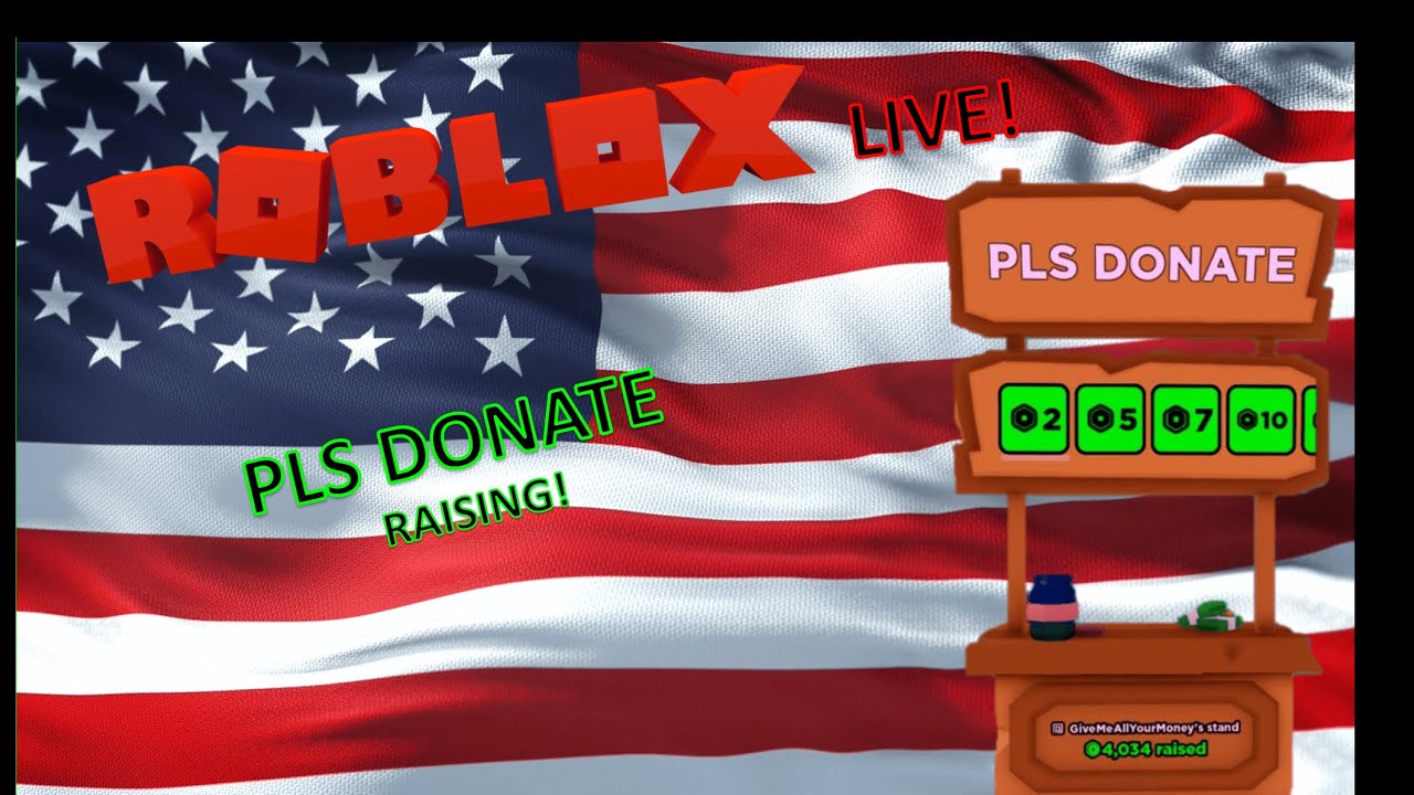 🔴 PLS DONATE LIVE 💰 Every viewer gets ROBUX?!?! 💰 GOAL: 1.1M 💸 