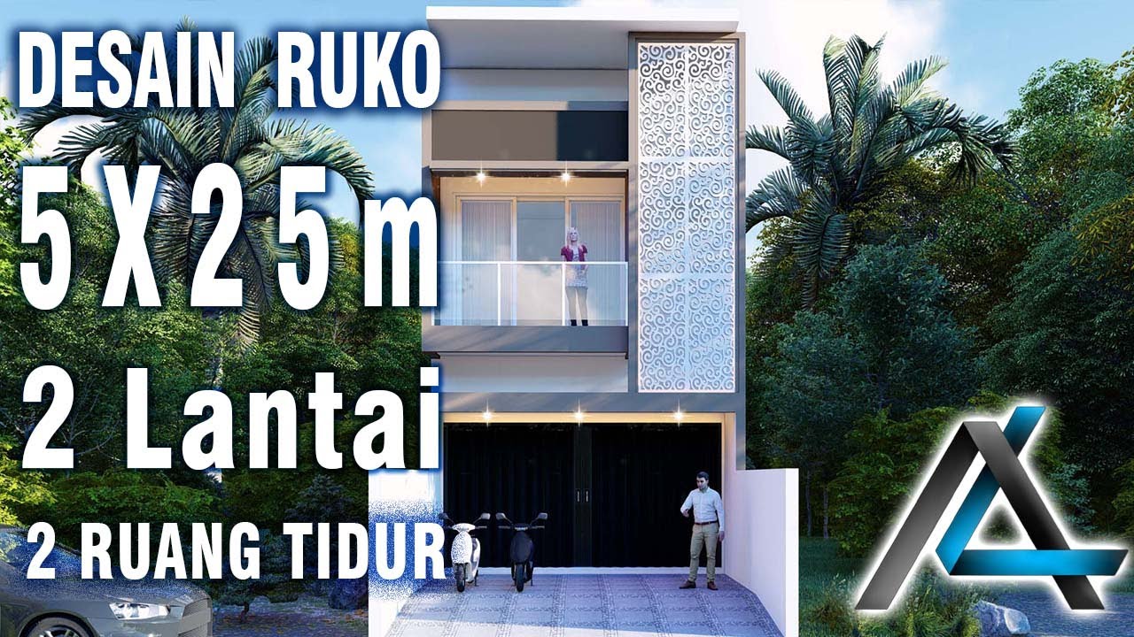 DESAIN RUMAH 5 X 25 Meter I Sulteng DESAIN RUMAH MINIMALIS MODERN YouTube