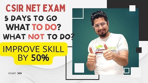 CSIR NET exam preparation in last 5 days | CSIR NET life science tips and tricks