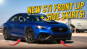 Installing STI Side Skirts + Front Lip on the 2022 WRX!