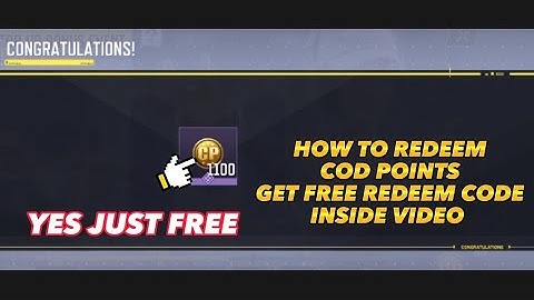 HOW TO REDEEM 1100 COD POINTS IN CALL OF DUTY JUST FREE PLUS GIVE AWAY TOP UP GARENA SHELLS #codm