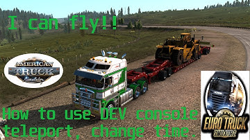 How to use developer console ats & ets2