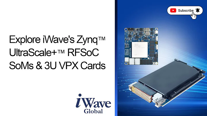 Explore iWave’s Zynq UltraScale+ RFSoC SoMs & 3U VPX Cards