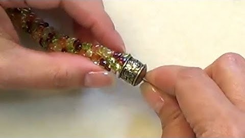 Attaching an End Cap to Kumihimo Tutorial