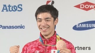 白井、寝覚め「すっきり」 「銅」獲得から一夜明け