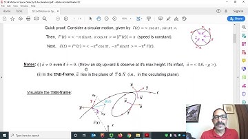 $13.4: Motion in Space: Velocity and Acceleration | Calculus 3 Lecture – Dr. Dahal