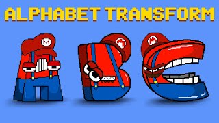Alphabet Lore But It’s Mario Transform | Big trouble in Super Mario Bros 3 | Game Animation