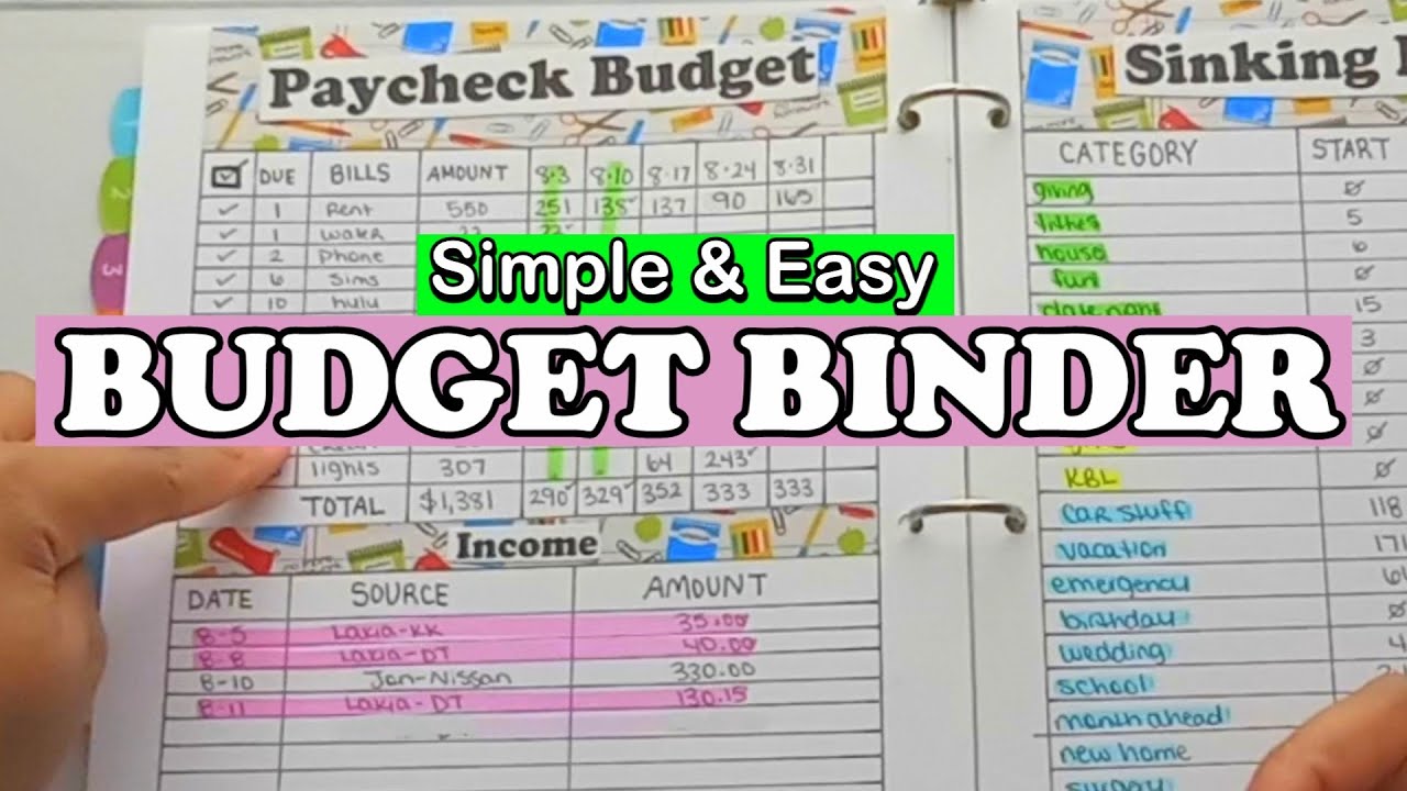 How To Make A Budget Binder DIY Super Easy! YouTube