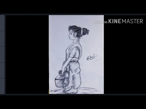 How to draw a girl Pencil sketch drawing - YouTube