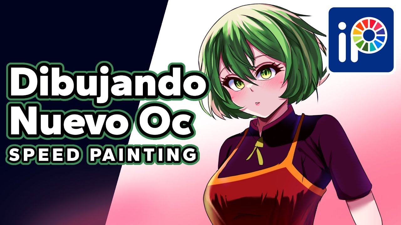 Dibujé un Nuevo Oc en Digital 💚 Speed Painting 🍏 IbisPaint X 🖌 Arte ...