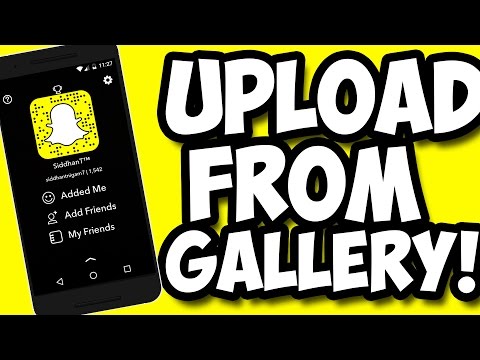 How to add old pictures on snapchat story