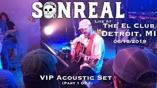 SonReal VIP Acoustic Set in Detroit, MI 06/18/2019 Aaron’s World Tour