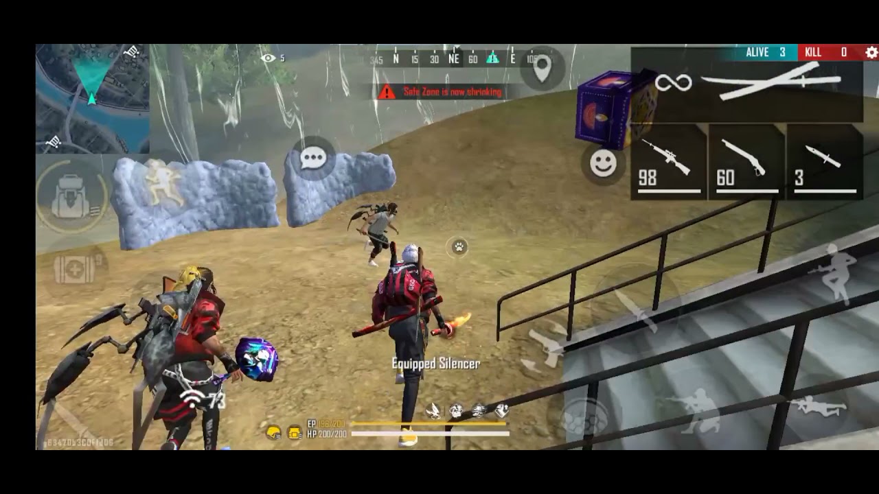 last zone team up who gets booyah ranked match Garena Free Fire #teamup ...