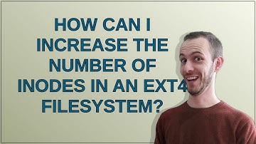 Unix: How can I increase the number of inodes in an ext4 filesystem?