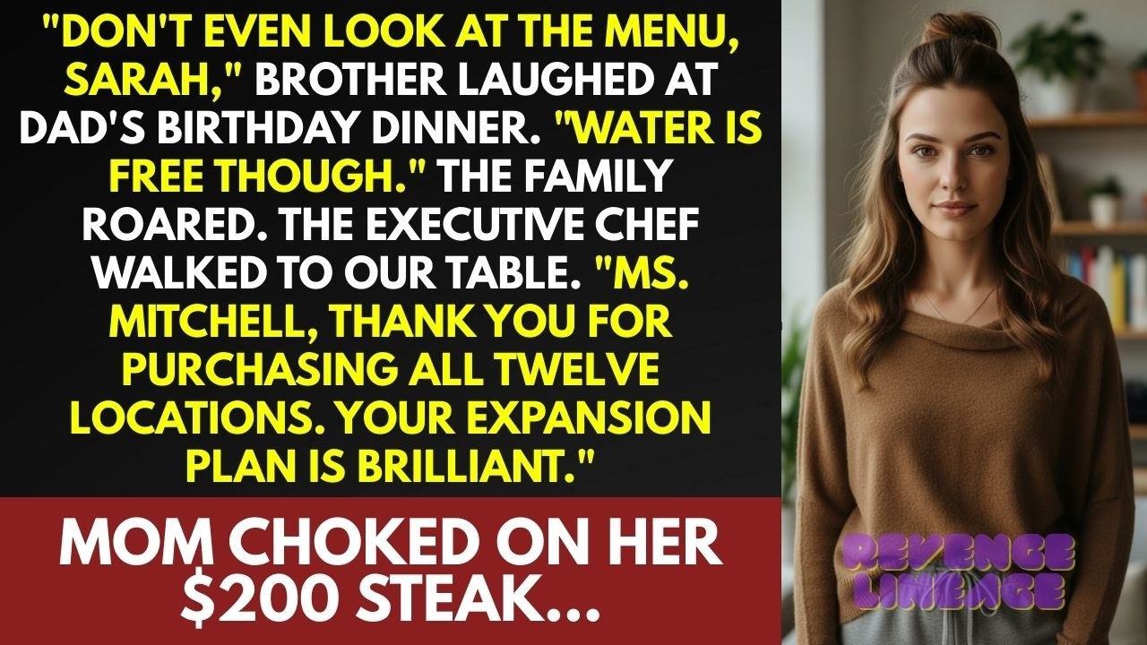 Dad's 60th: Brother Said I Can't Afford The Menu—Chef Thanked Me For Buying It