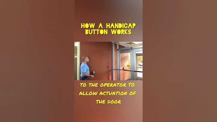 How A Handicap Button Works 🤔 #shorts #doors #automaticdoor #hardware #construction