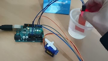 Arduino Uno 로 Water Level 수위 센서를 사용해서 SG90 Servo 모터 제어해 보기