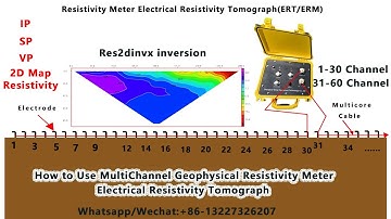 MultiChannel Geophysical Resistivity Meter Electrical Resistivity Tomograph  Res2dinvx inversion(ERT
