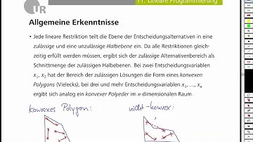 Lineare Programmierung - Allgemeine Erkenntnisse als Voraussetzung für dem Simplex  (Mathematik #34)