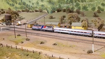 Amtrak Amfleets Over Tehachapi - La Mesa Club