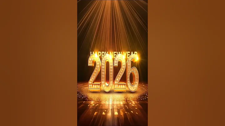 🎆 Happy New year 2026 4k | stunning celebration video with Fireworks, wishes & Golden Text