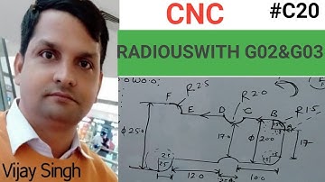 #C20 RADIOUS WITH G02 & G03 (CLOCKWISE & COUNTER CLOCKWISE)